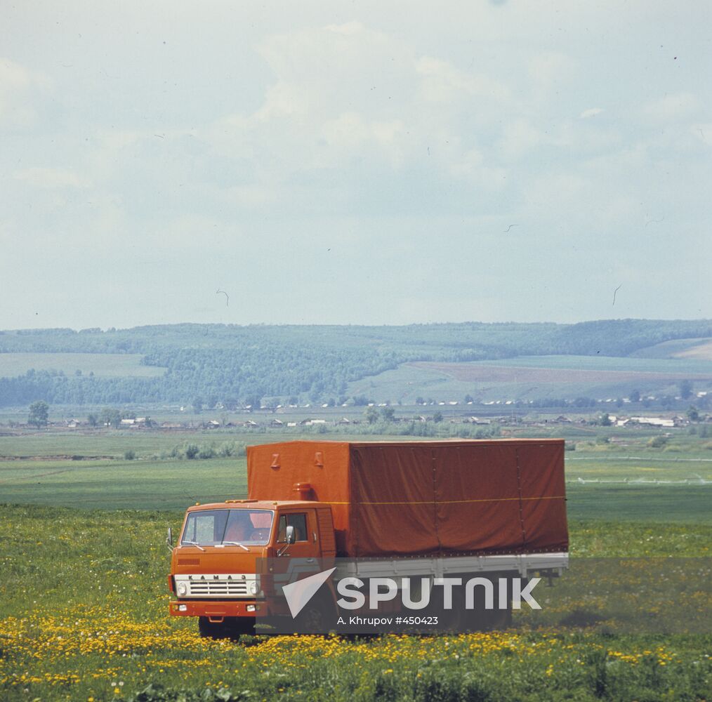 Testing a KAMAZ truck