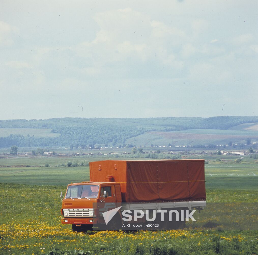 Testing a KAMAZ truck