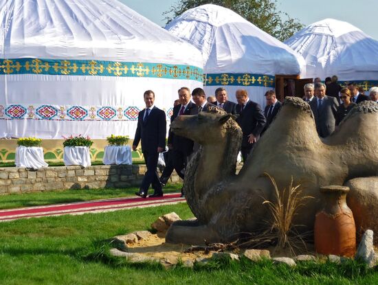 Dmitry Medvedev visiting Orenburg