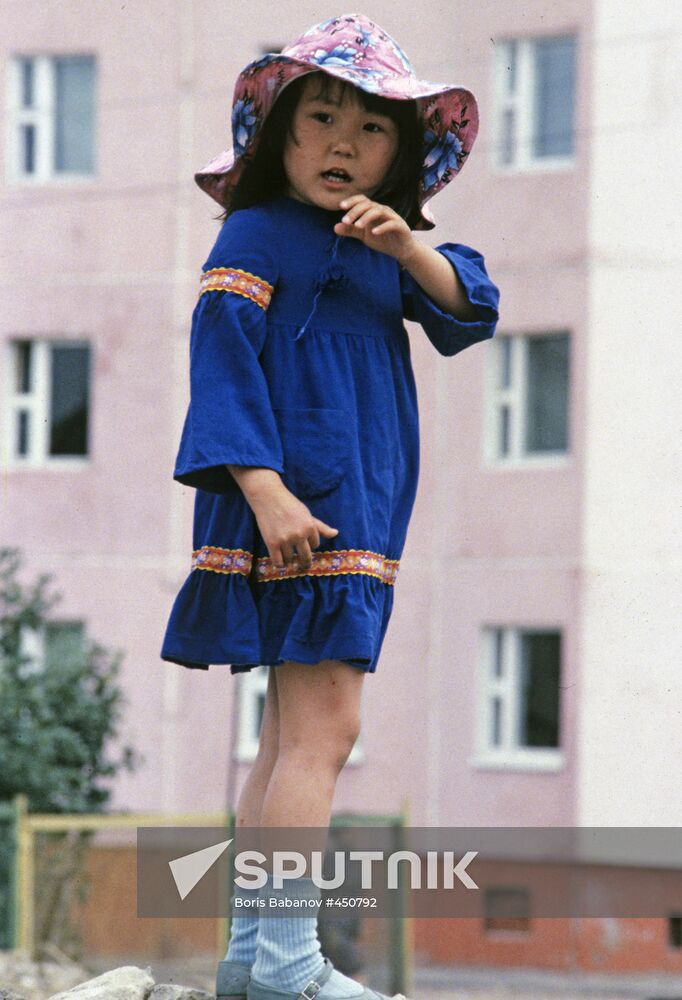 Yakut girl Zhenya Zakharova