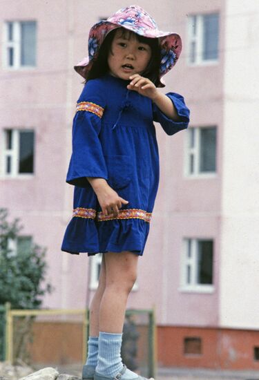 Yakut girl Zhenya Zakharova