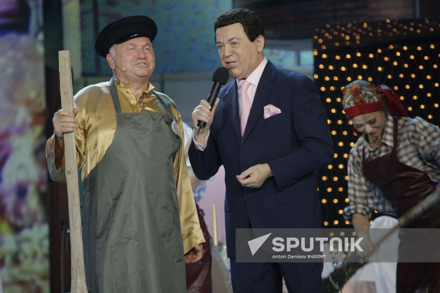 Yuri Luzhkov and Iosif Kobzon