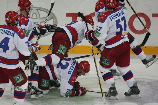 Ice Hockey. KHL. Dynamo vs. CSKA