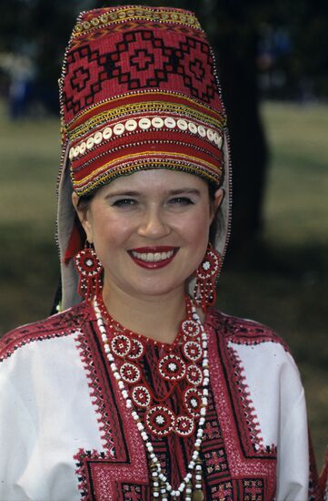 Artist of folklore ensemble Kelu