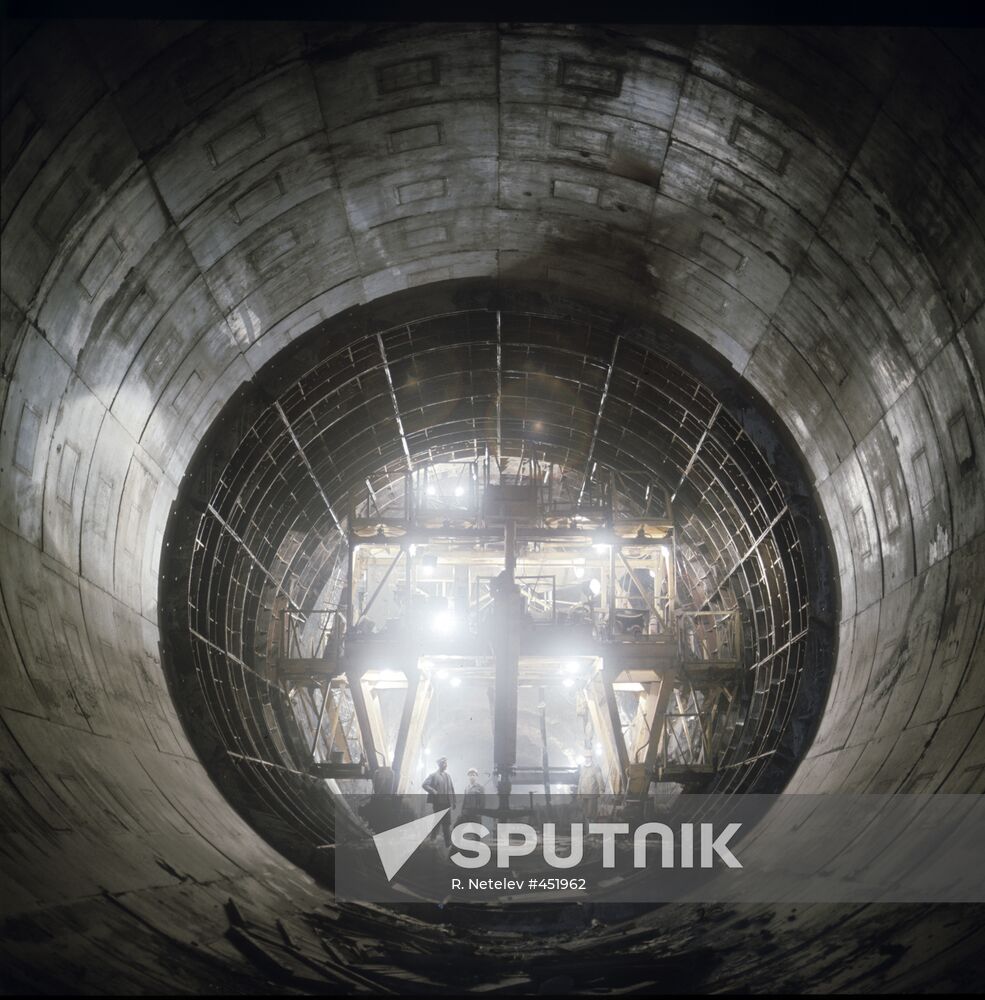 Repair works at Nurek hydropower plant