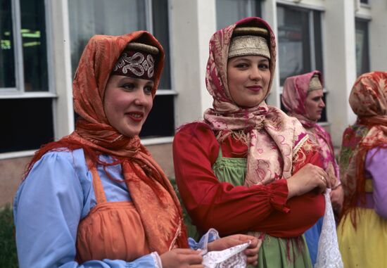 Participants of folklore feast