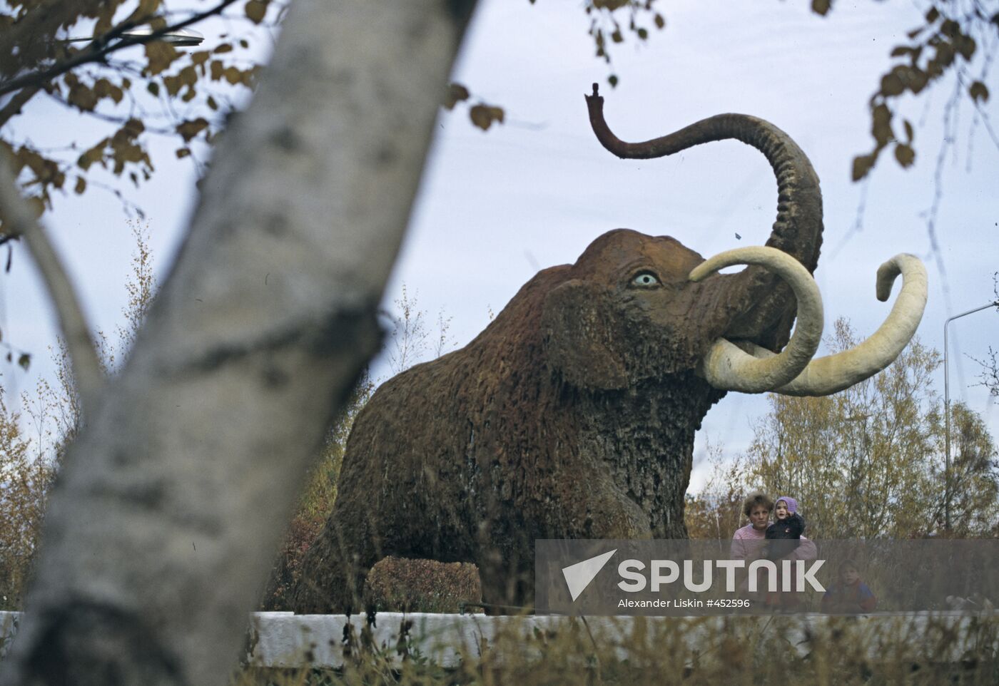 Monument to mammoth calf