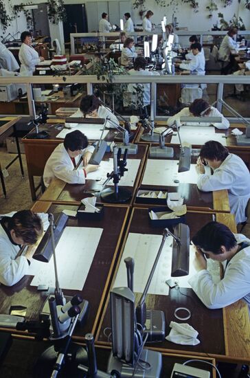Sorting shop of Yakutia diamonds