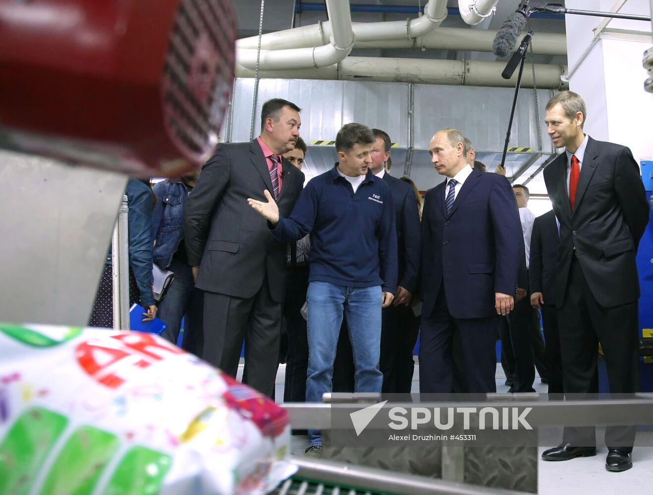 Vladimir Putin visits Novomoskovsk