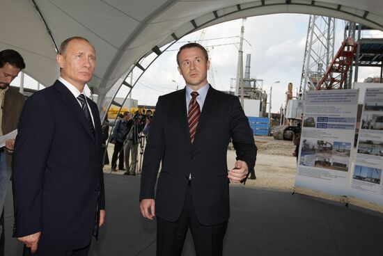 Vladimir Putin visits Novomoskovsk
