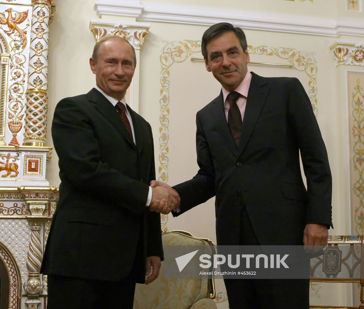 Vladimir Putin meets with Francois Fillon
