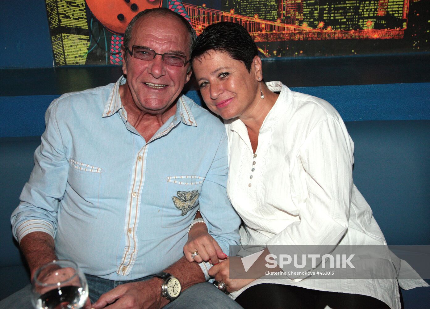 Emmanuil Vitorgan with spuse Irina