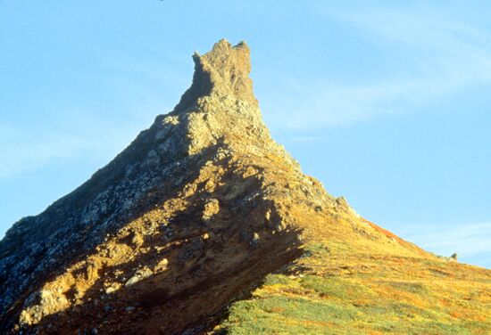 A mountain range of Kamchatka