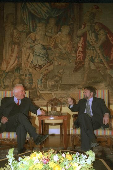 Georgian President Eduard Shevardnadze visits Germany