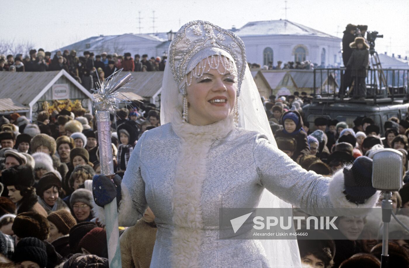 Snow Maiden at "Farewell to the Russian Winter" Festival