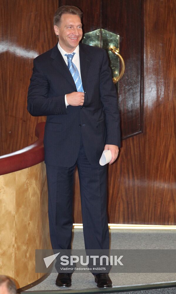 Russian First Deputy PM Igor Shuvalov