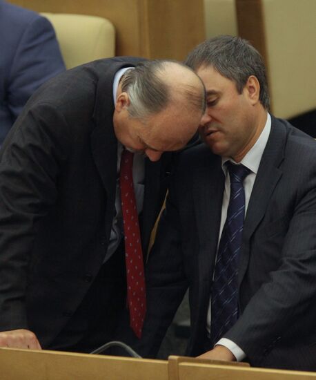 United Russia deputies Vladimir Pekhtin, Vyacheslav Volodin