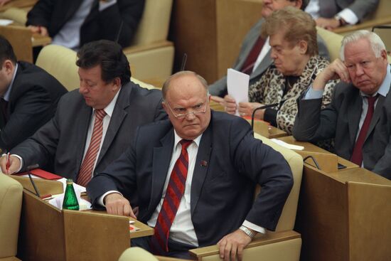 Russian Communist Party leader Gennady Zyuganov