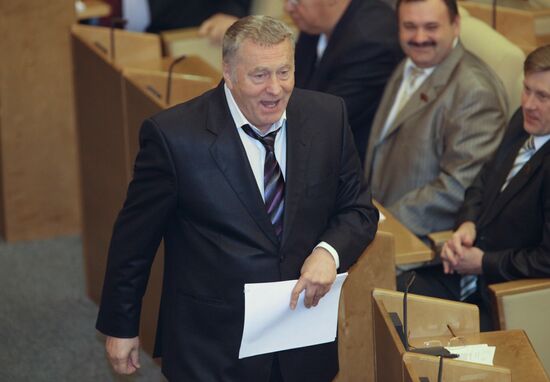 LDPR leader Vladimir Zhirinovsky