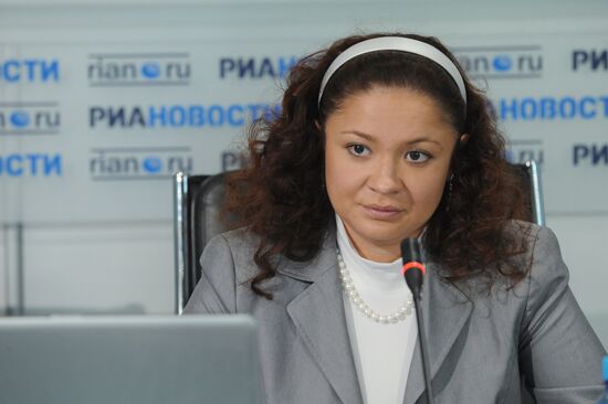 News conference by Yulia Shoigu at RIA Novosti