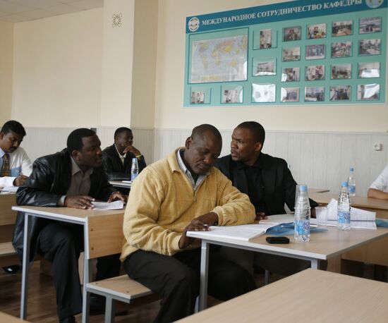 Policemen from Africa study at Volgograd Police Academy