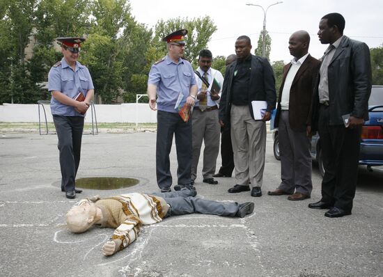 Policemen from Africa study at Volgograd Police Academy