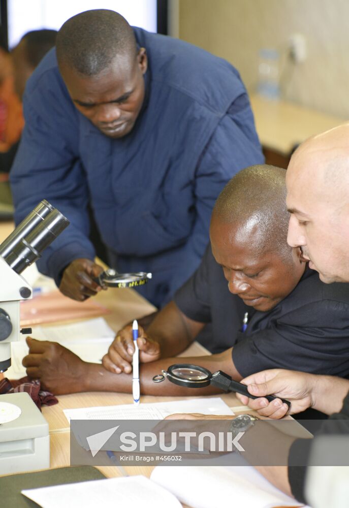 Policemen from Africa study at Volgograd Police Academy
