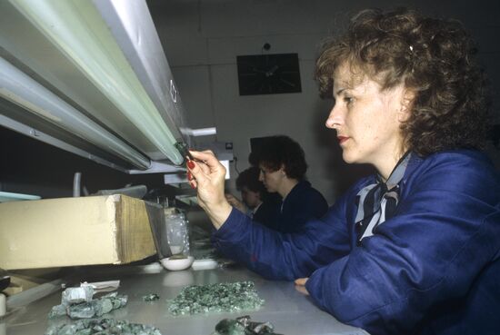 Inspector sorts out emeralds