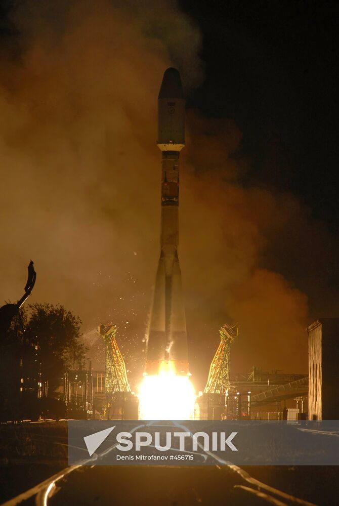 Soyuz 2.1b carrier rocket launched from Baikonur
