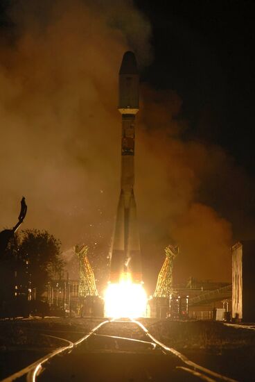 Soyuz 2.1b carrier rocket launched from Baikonur