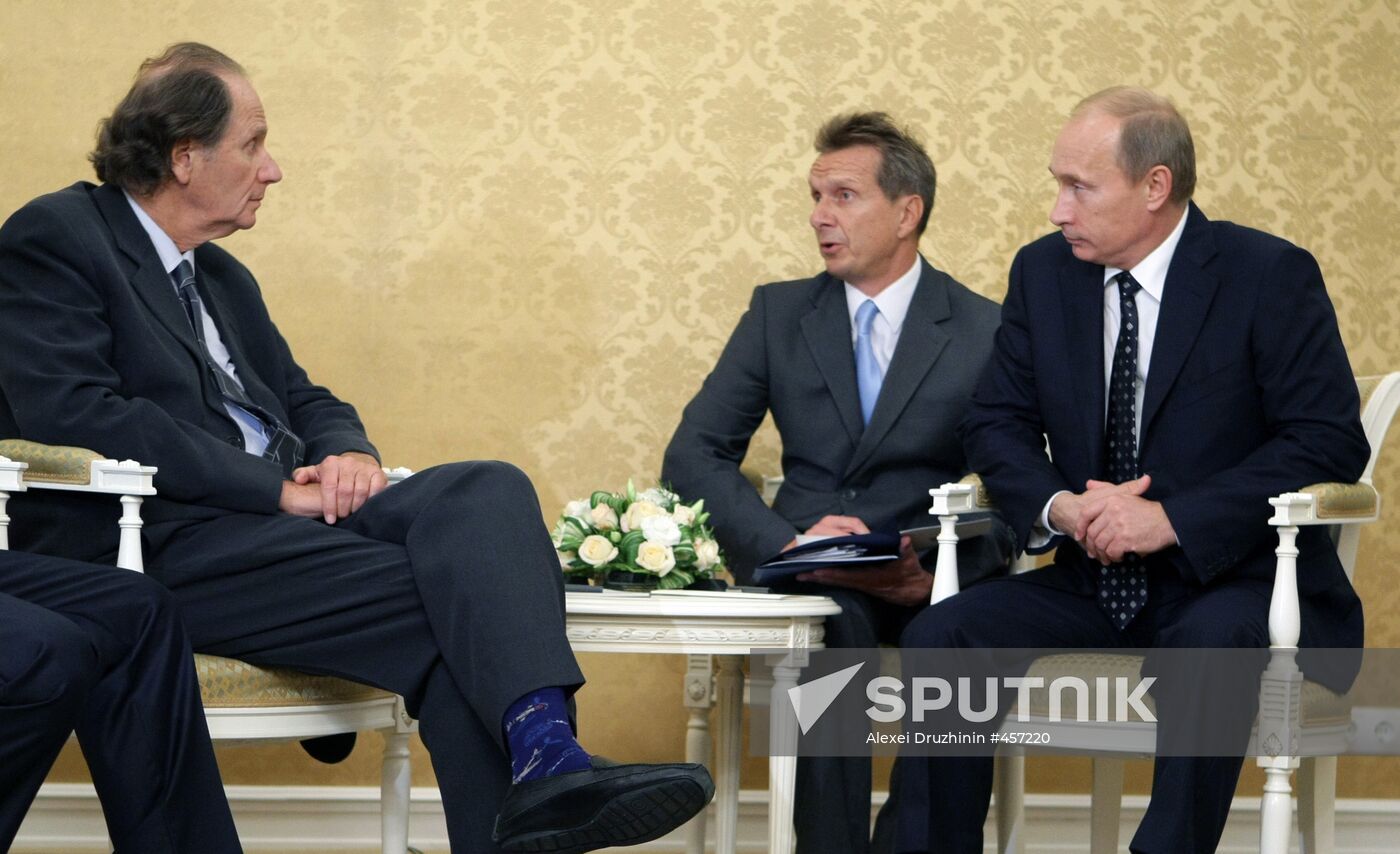 Vladimir Putin meeting with David Bonderman