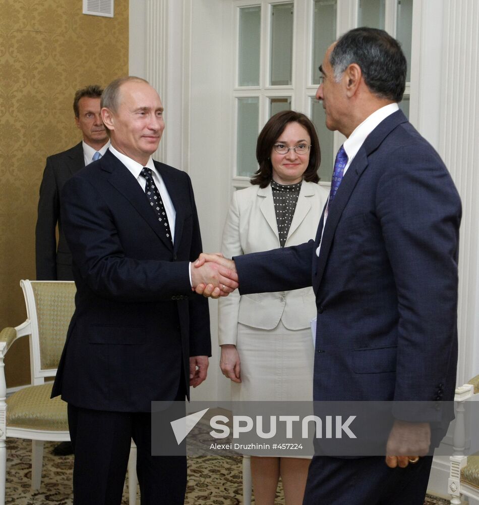 Vladimir Putin meeting with John Mack