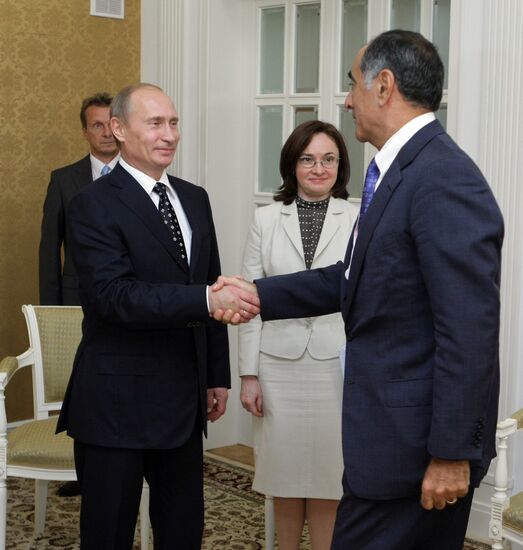 Vladimir Putin meeting with John Mack