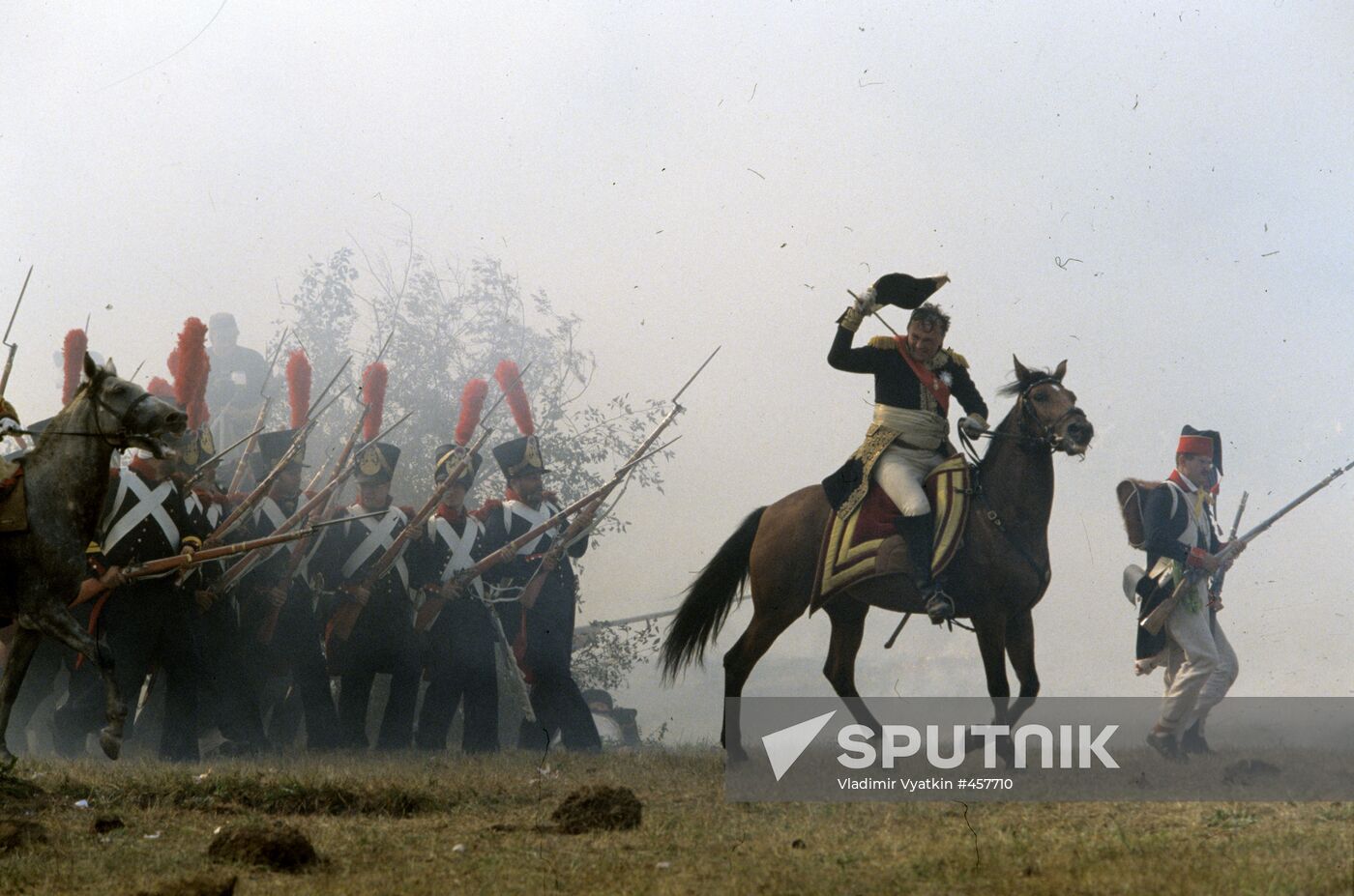 Re-enactment of Battle of Borodino
