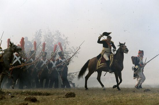 Re-enactment of Battle of Borodino