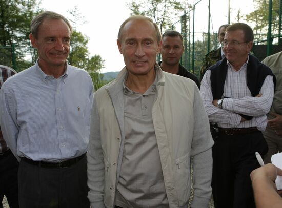 Vladimir Putin visits Sochi National Park