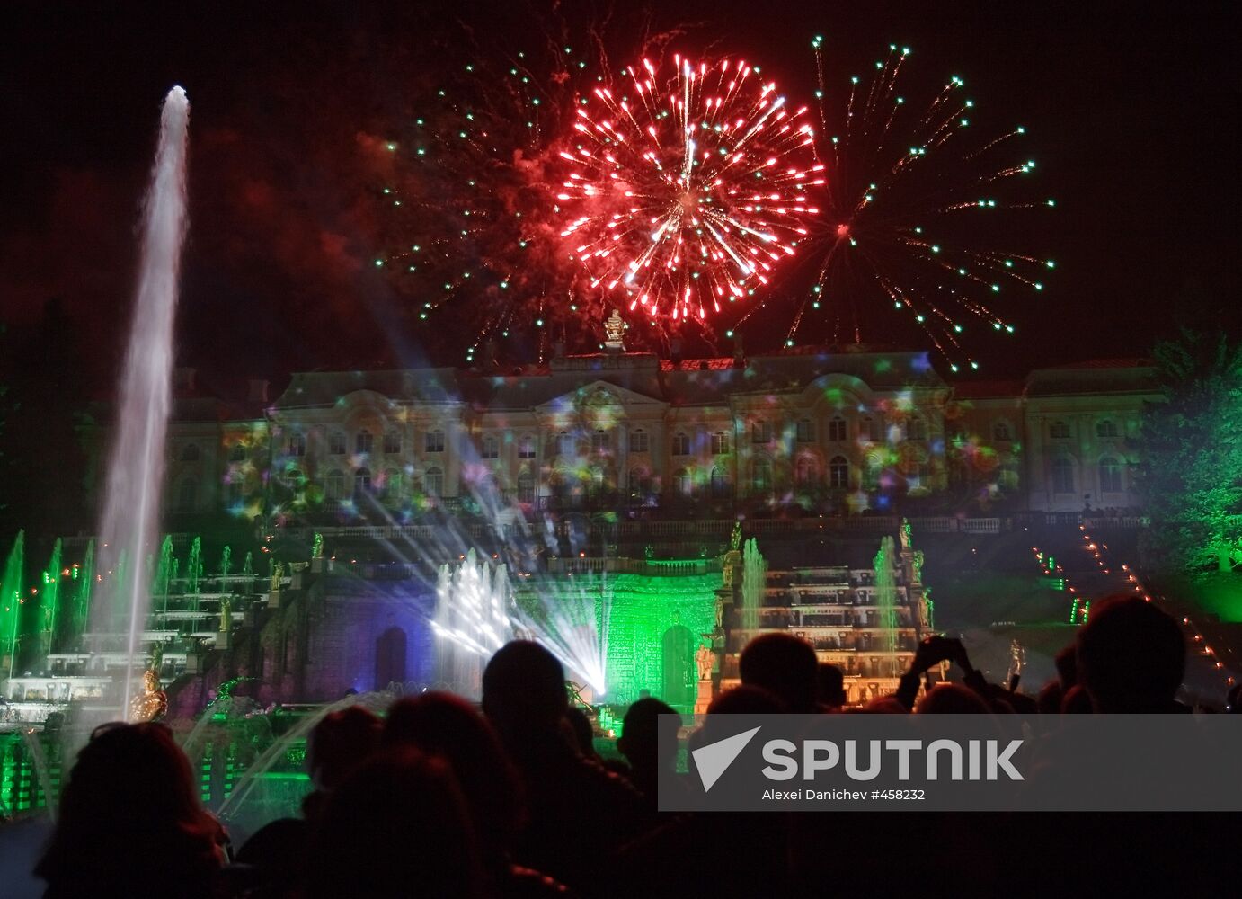 Legend of the Four Elements light and music show, Peterhof