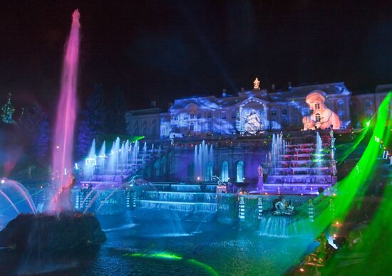 Legend of the Four Elements light and music show, Peterhof