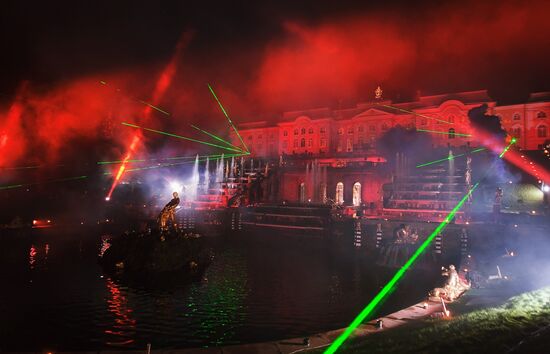 Legend of the Four Elements light and music show, Peterhof