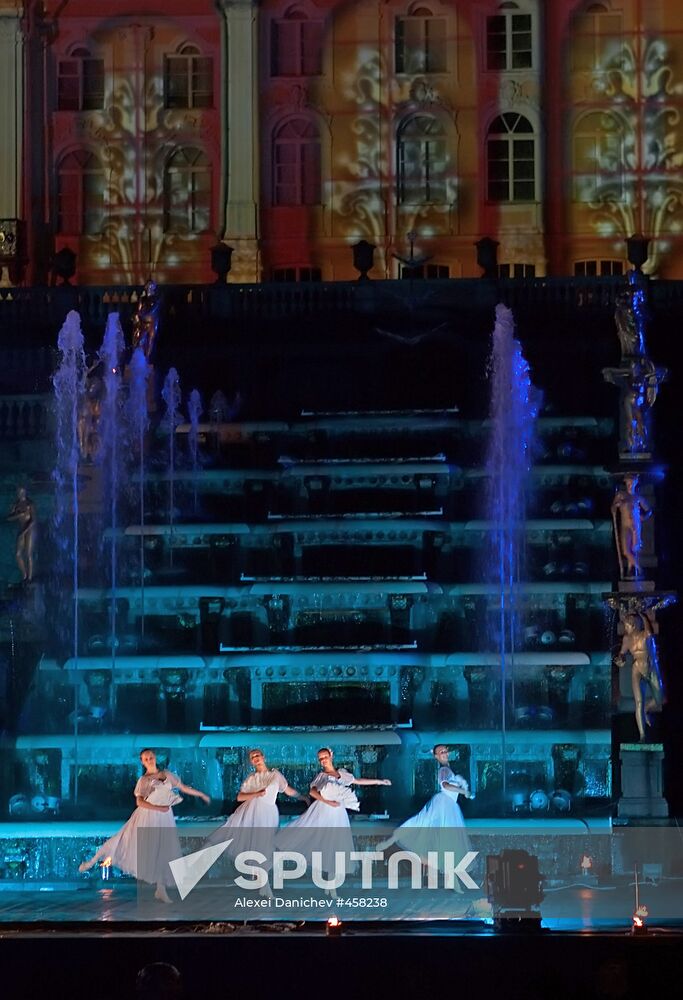 Legend of the Four Elements light and music show, Peterhof