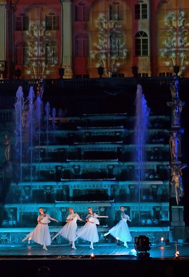 Legend of the Four Elements light and music show, Peterhof