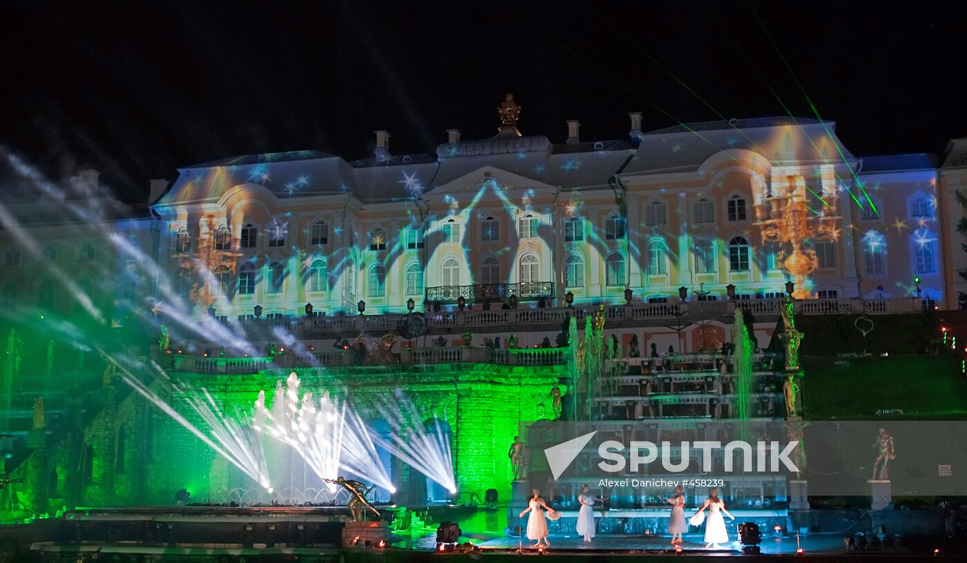 Legend of the Four Elements light and music show, Peterhof