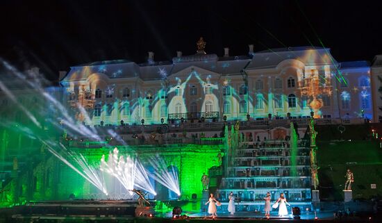 Legend of the Four Elements light and music show, Peterhof