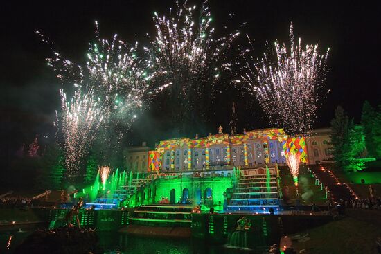 Legend of the Four Elements light and music show, Peterhof