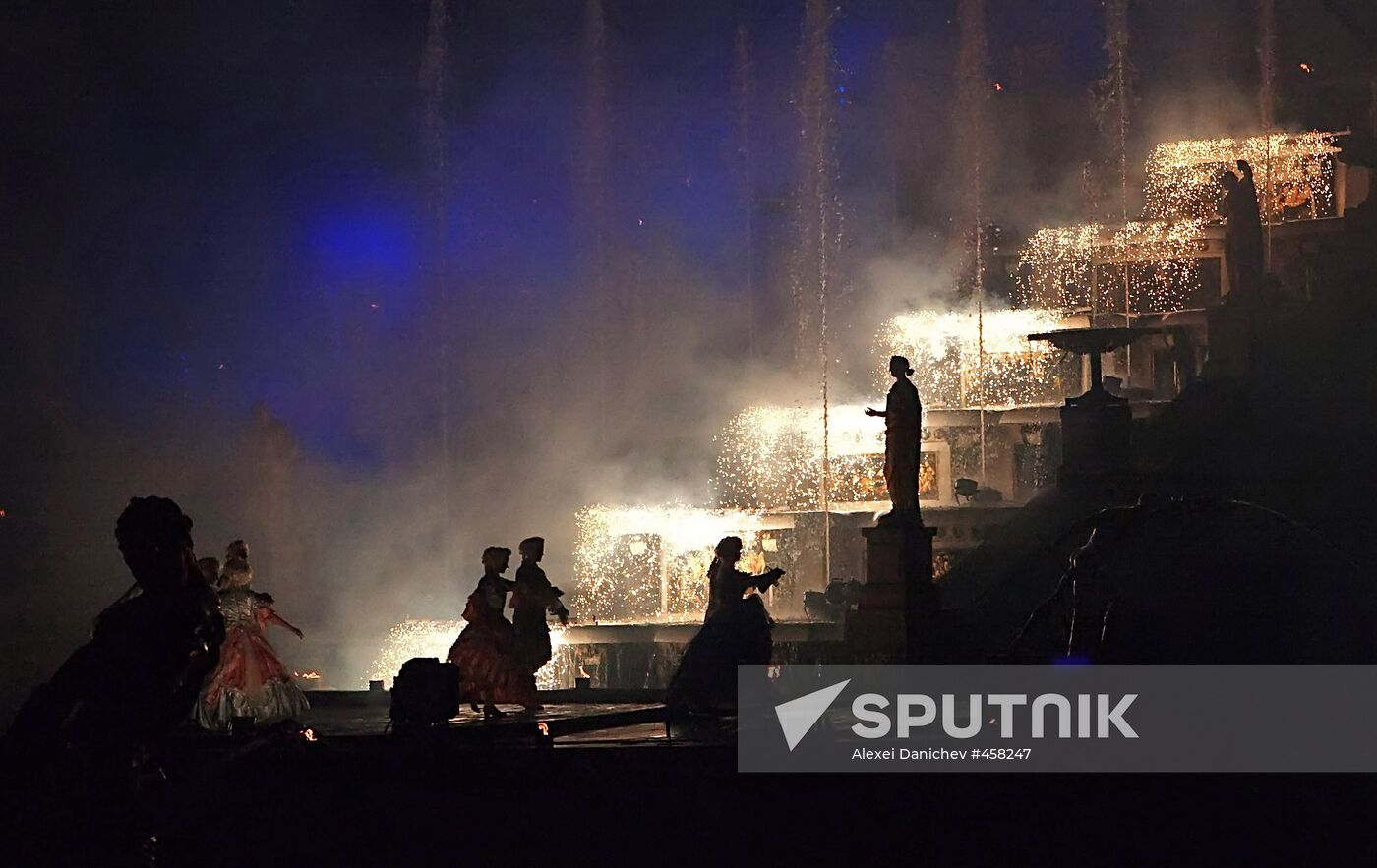 Legend of the Four Elements light and music show, Peterhof