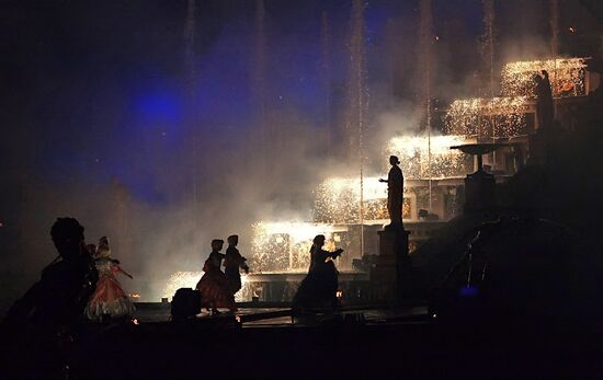 Legend of the Four Elements light and music show, Peterhof