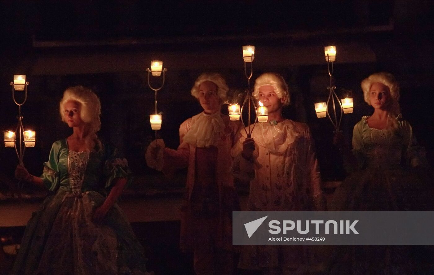 Legend of the Four Elements light and music show, Peterhof