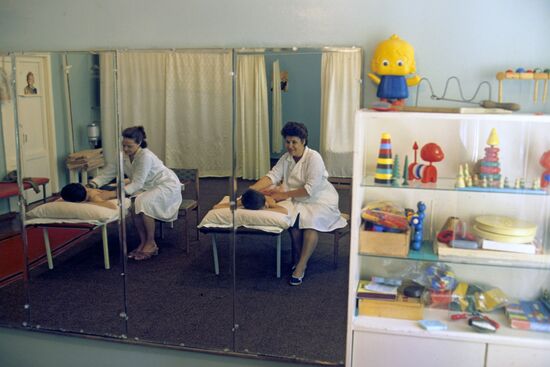 Massage room of Voronezh special boarding school