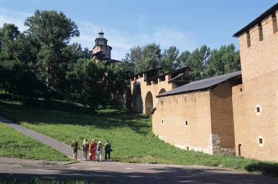 A wall of the Nizhny Novgorod Kremlin