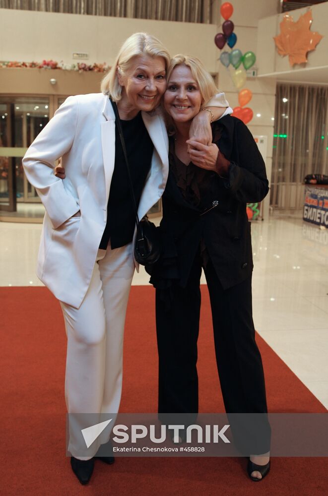 Actresses Lilita Ozolinia and Anna Kamenkova